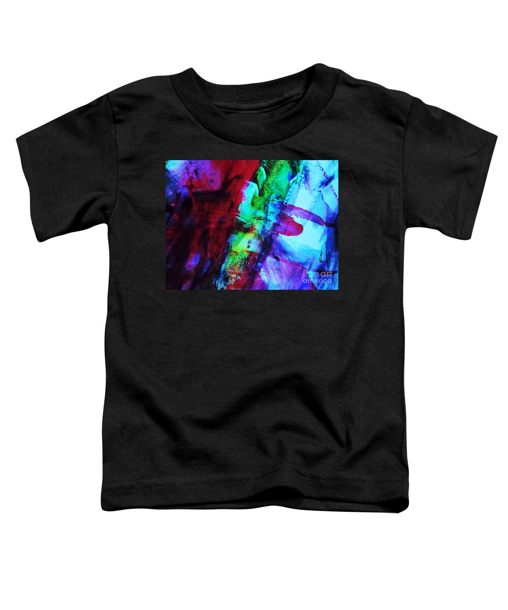 Red Toddler T-Shirt featuring the photograph Abstract Bold colors by Andrea Anderegg