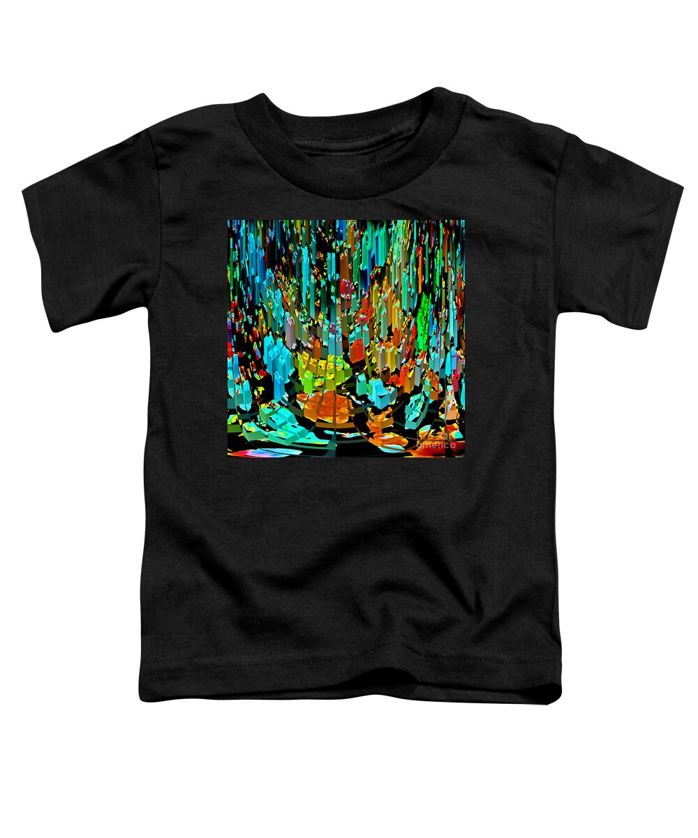 Abstract Toddler T-Shirt featuring the photograph Abstract Color Pieces by Karen Adams