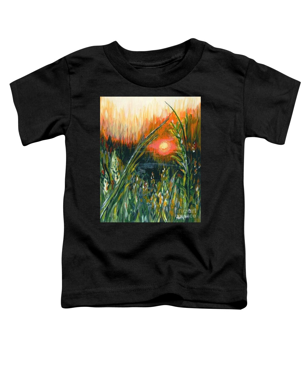 Fire Toddler T-Shirt featuring the painting After the Fire by Holly Carmichael