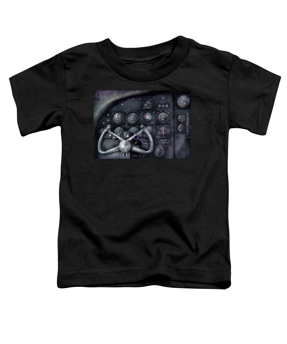 Suburbanscenes Toddler T-Shirt featuring the photograph Air - The Cockpit by Mike Savad