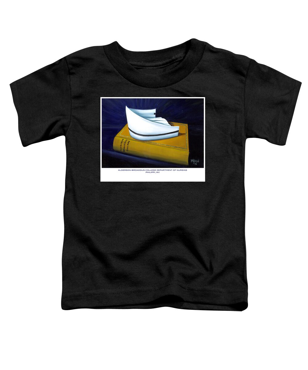 Nurse Toddler T-Shirt featuring the painting Alderson-Broaddus College by Marlyn Boyd