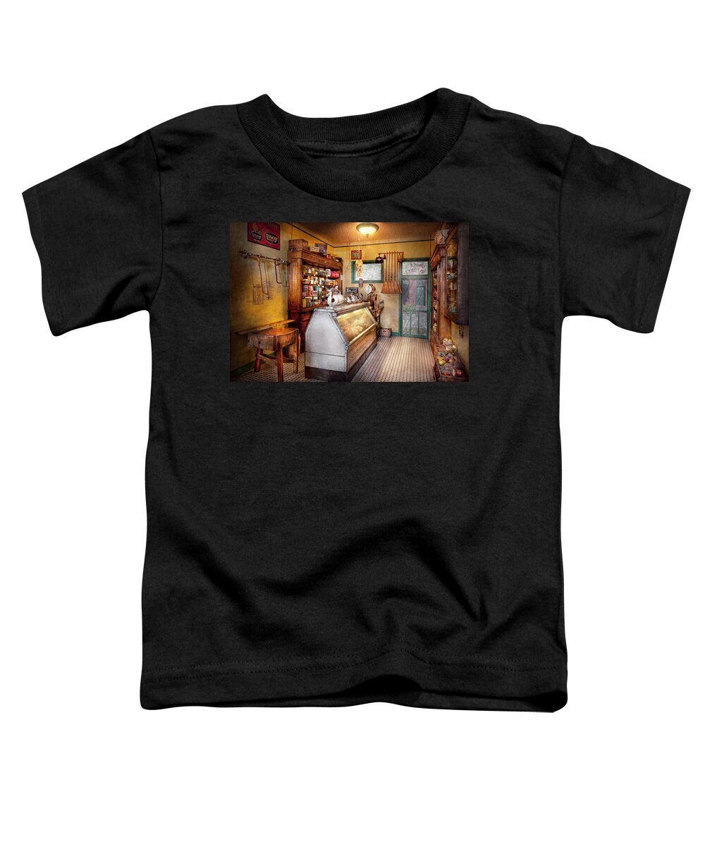 Grocer Toddler T-Shirt featuring the photograph Americana - Store - At the local grocers by Mike Savad
