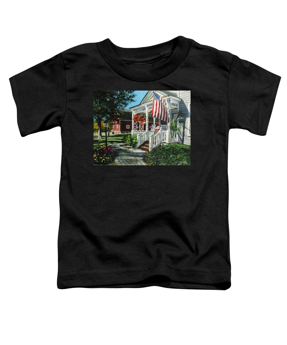 Farm Toddler T-Shirt featuring the painting An American Dream by William Brody