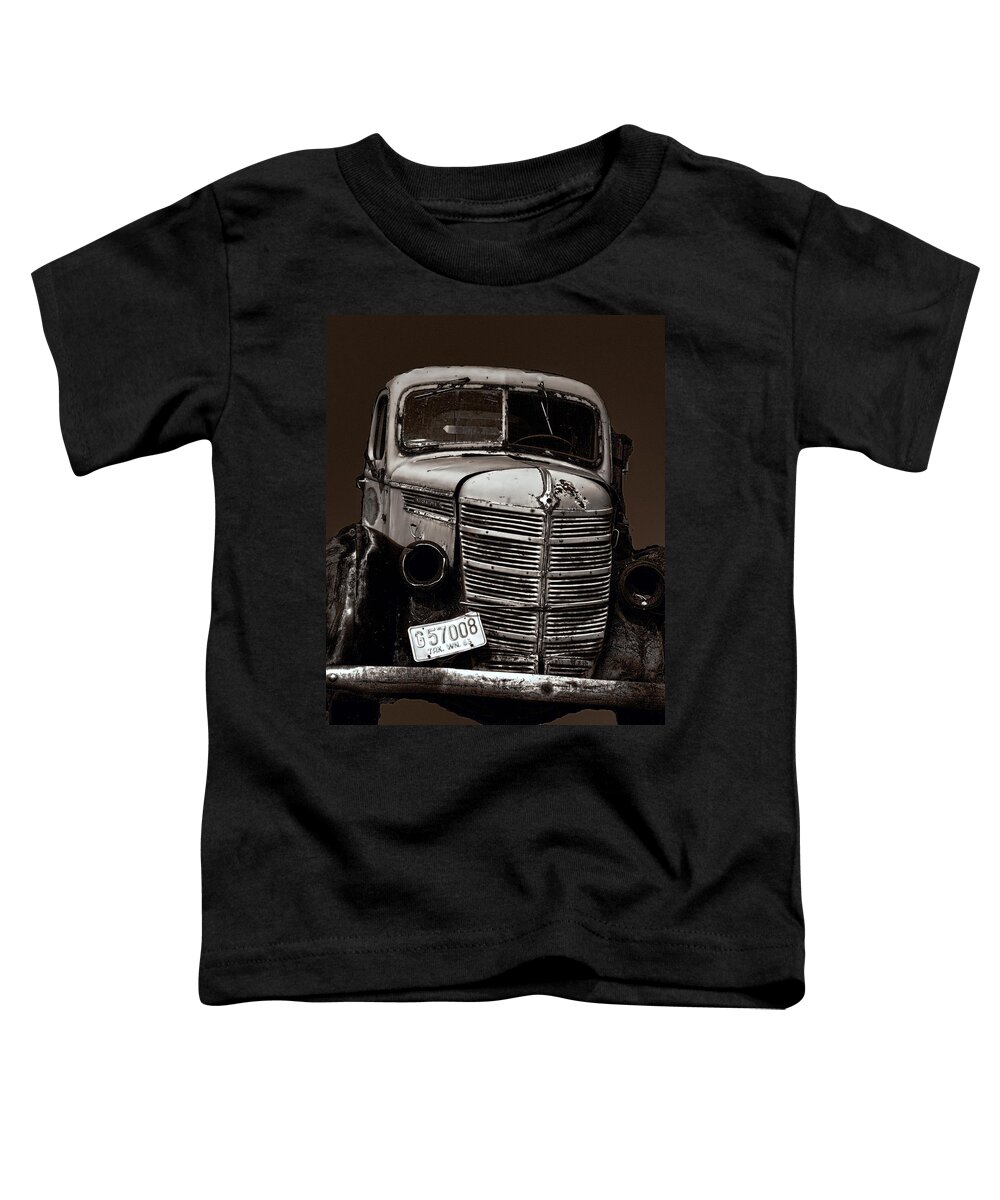 Car Toddler T-Shirt featuring the photograph An Old Truck by Cathy Anderson