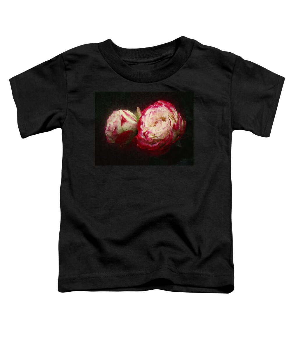 Roses Toddler T-Shirt featuring the painting Antique Romance by RC DeWinter