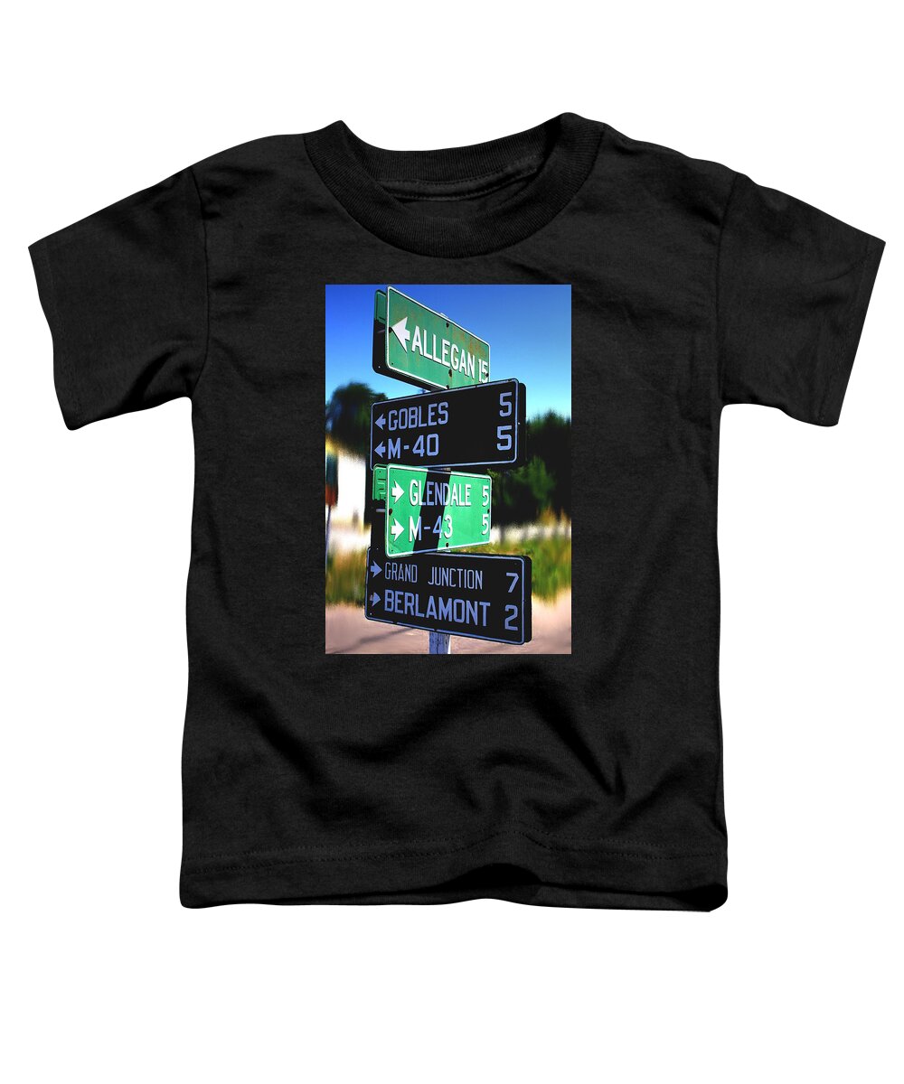 Signs Toddler T-Shirt featuring the photograph Any Which Way by Randy Pollard
