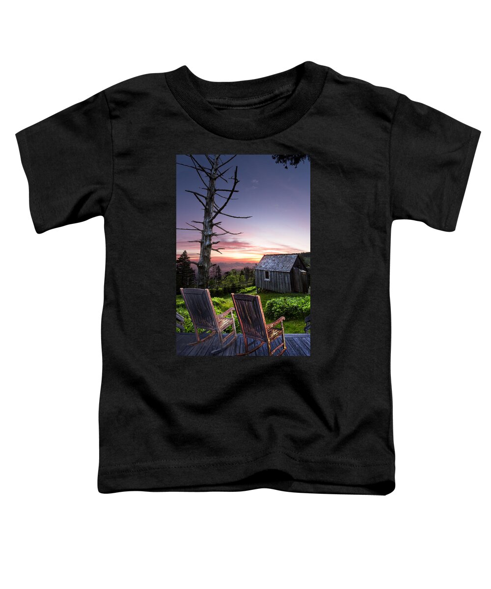 Appalachia Toddler T-Shirt featuring the photograph Appalachian Porch by Debra and Dave Vanderlaan