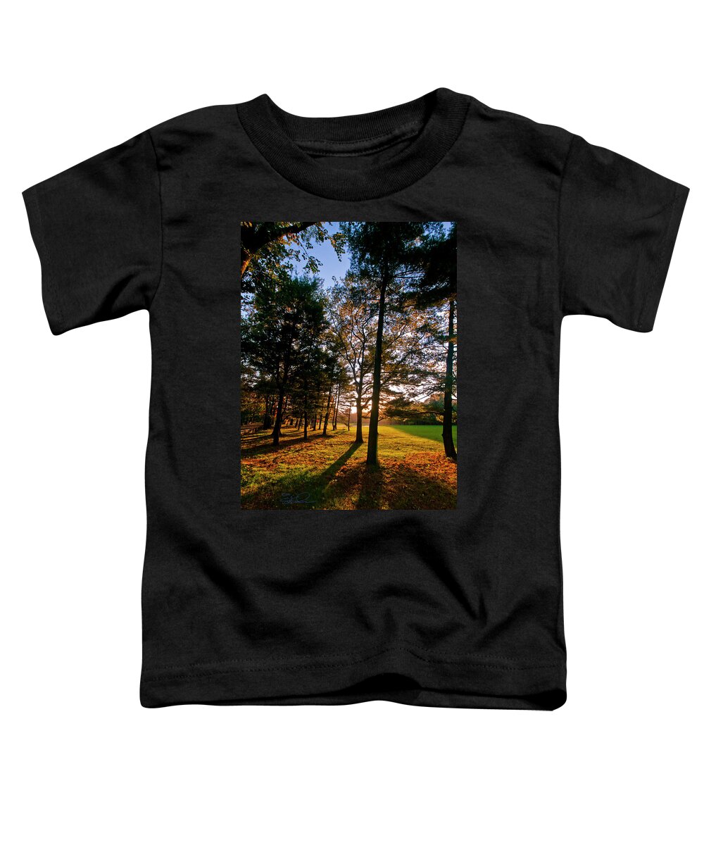 Nyc Toddler T-Shirt featuring the photograph Autumn Sunset by S Paul Sahm
