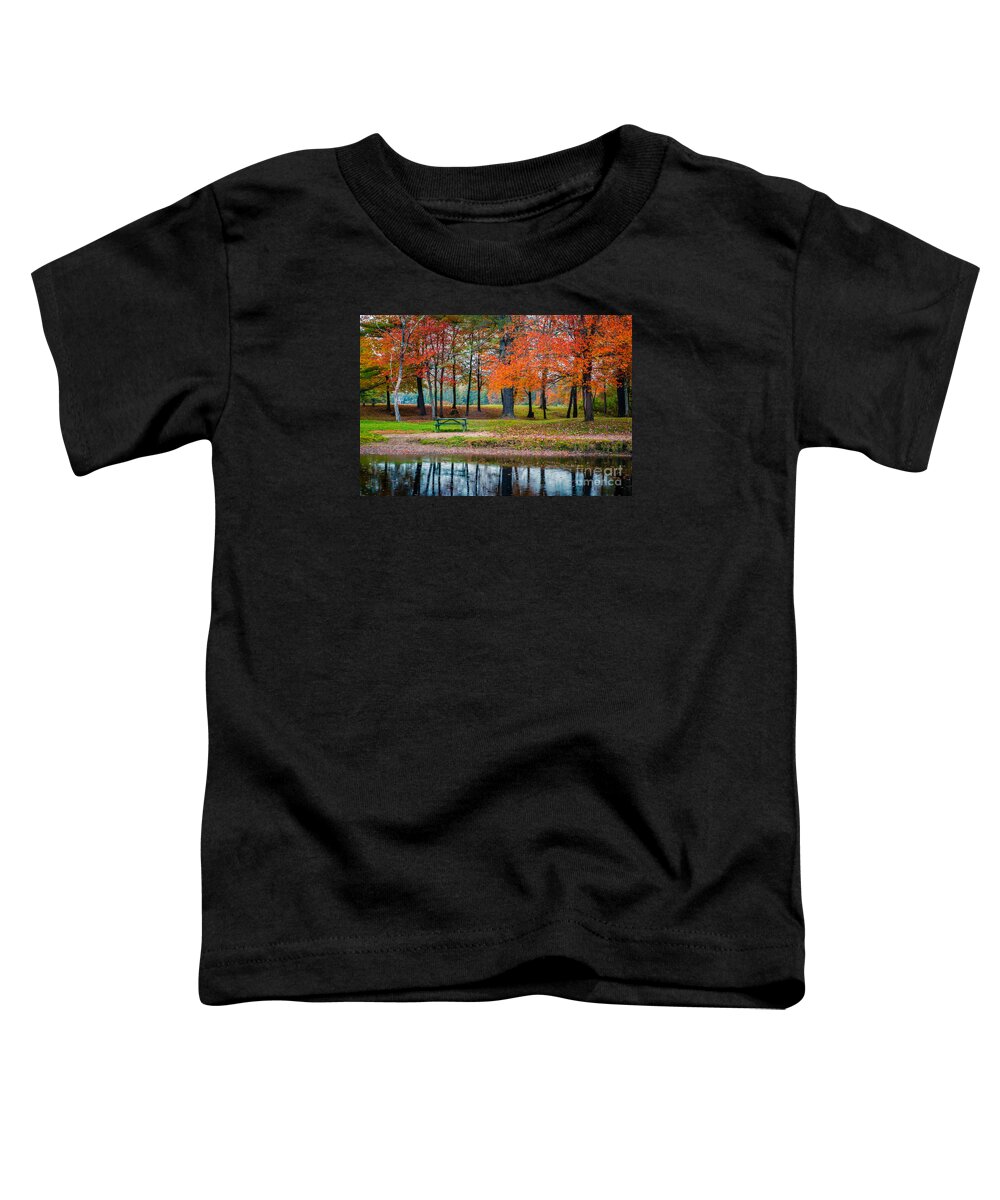 Fall Toddler T-Shirt featuring the photograph Beautiful Fall Foliage in New Hampshire by Edward Fielding