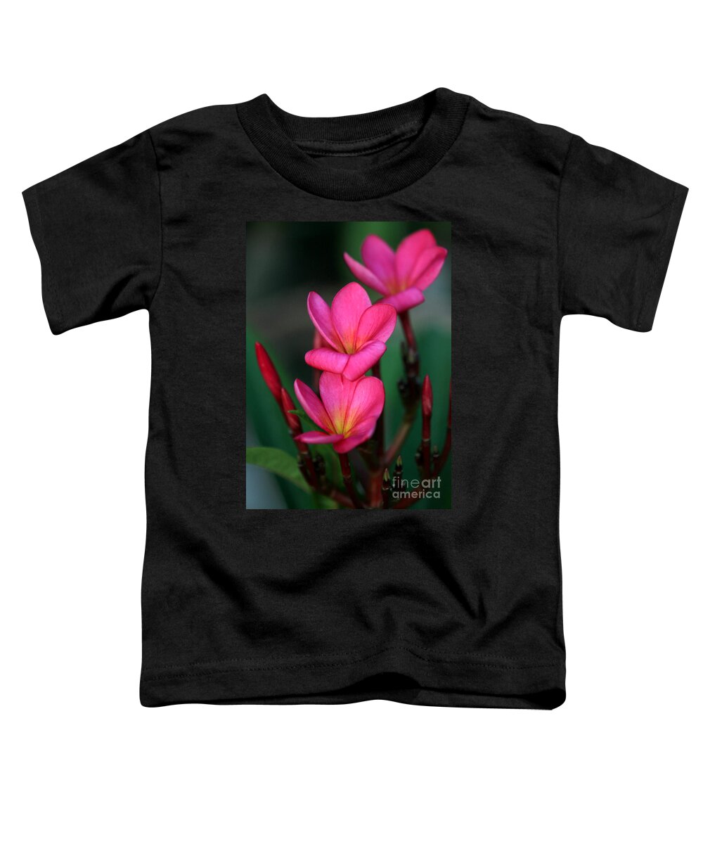  Toddler T-Shirt featuring the photograph Beautiful Red Plumeria by Sabrina L Ryan