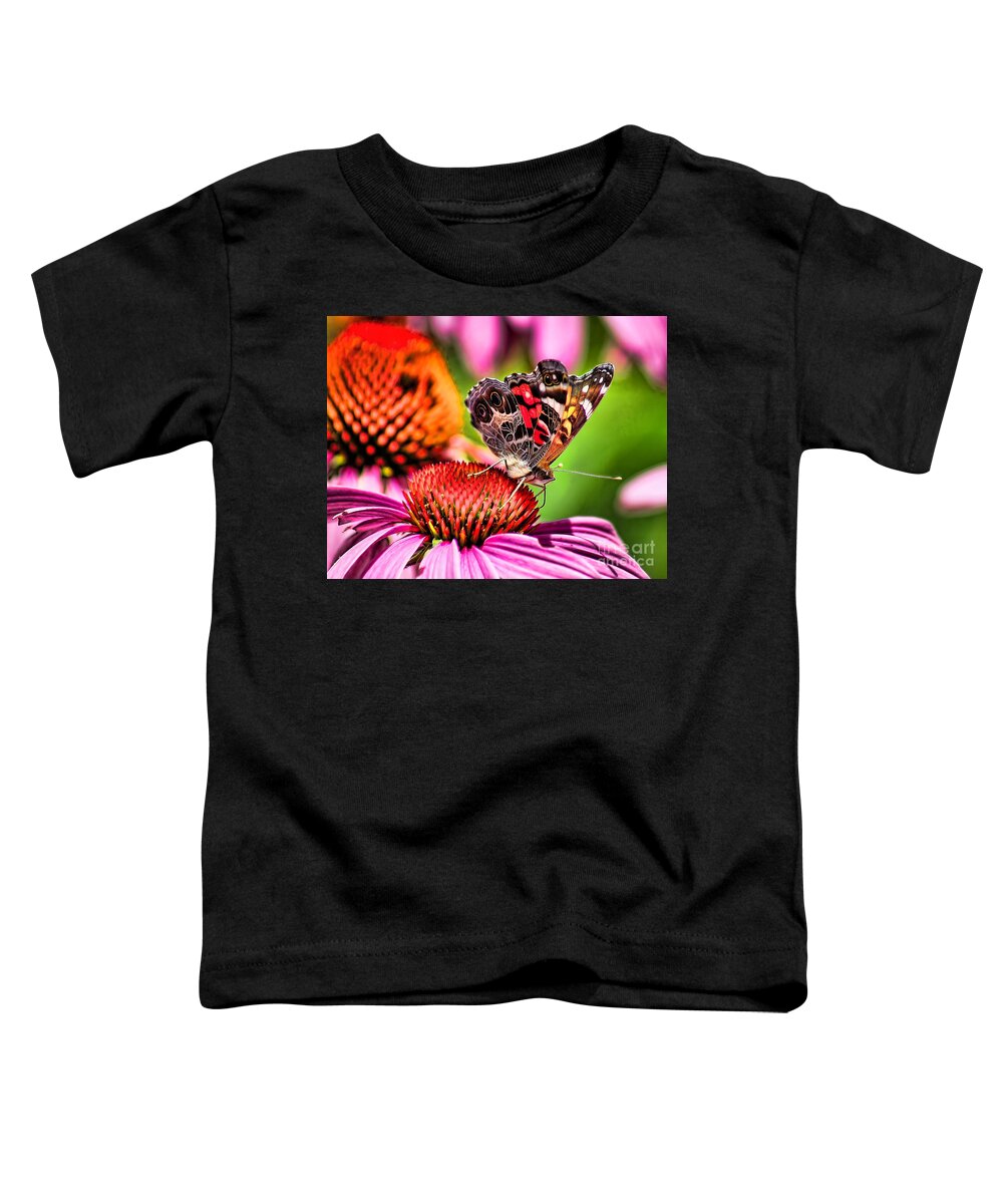 Animal Toddler T-Shirt featuring the photograph Beauty of a Butterfly by Nick Zelinsky Jr