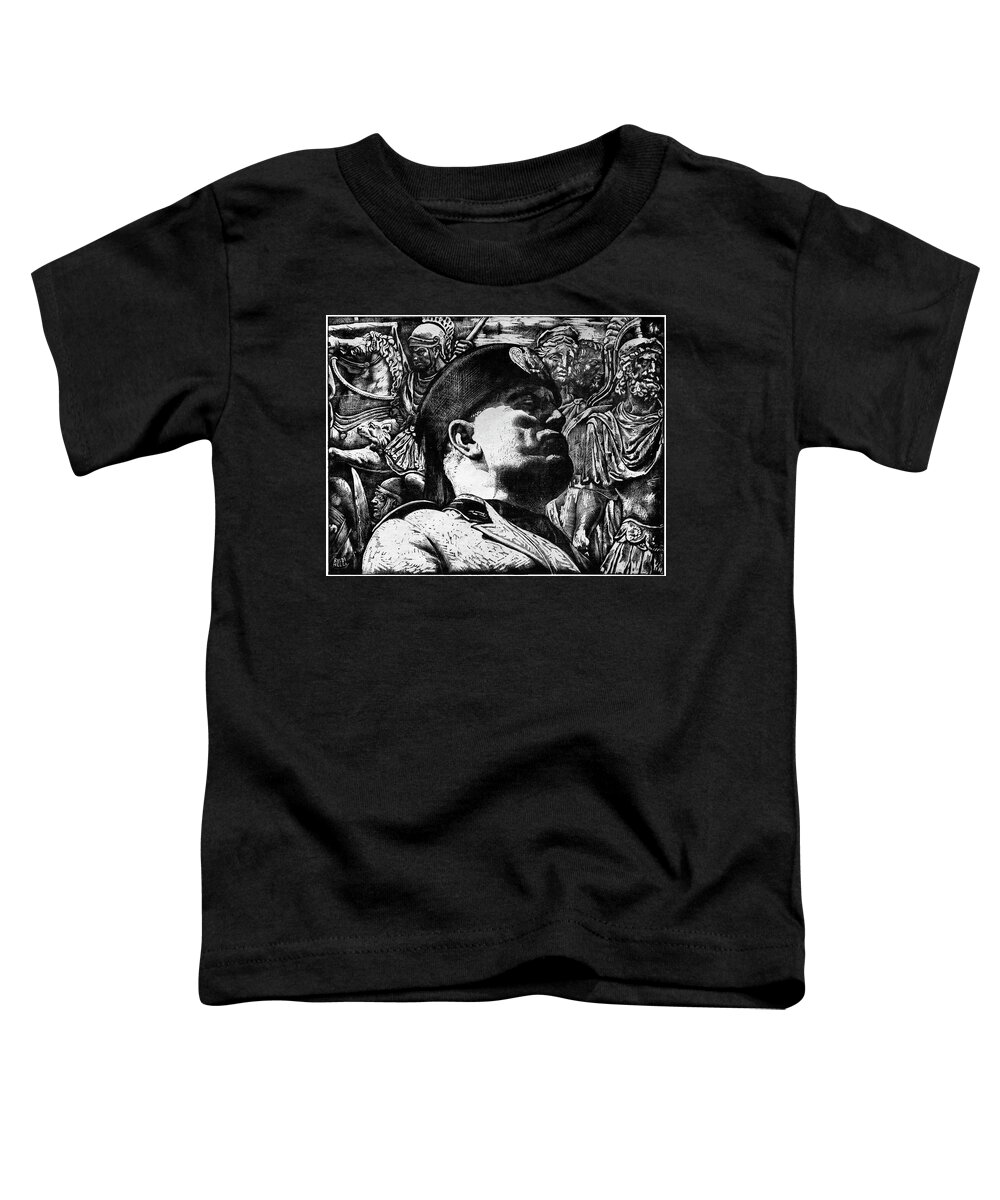 1936 Toddler T-Shirt featuring the painting Benito Mussolini (1888-1945) by Granger