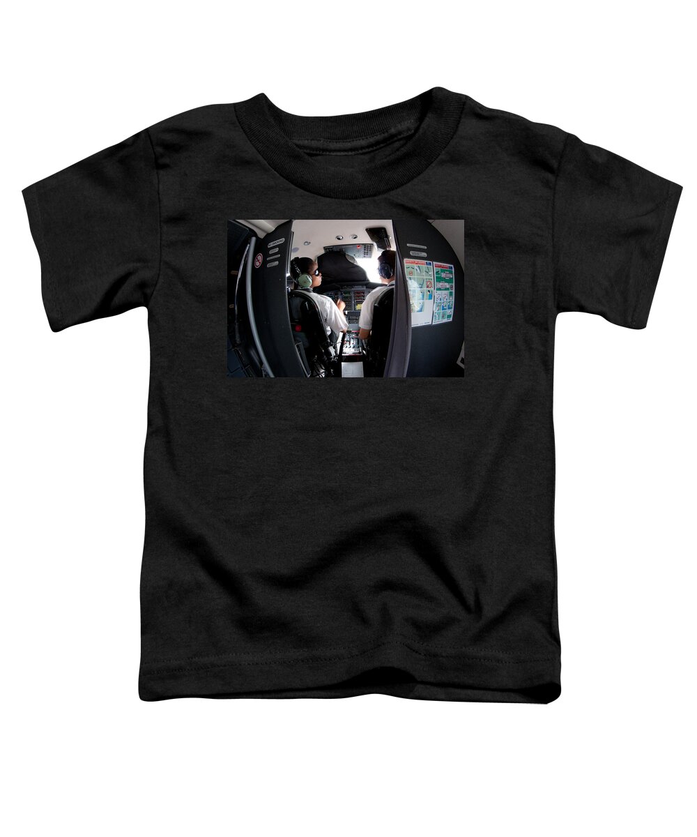 Cockpit Toddler T-Shirt featuring the photograph Blind Training by Paul Job