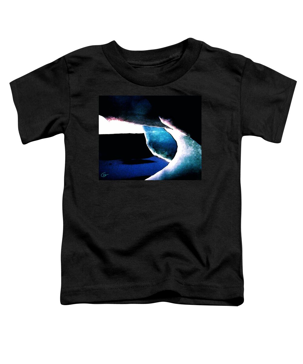 Colette Toddler T-Shirt featuring the painting Blue Eye by Colette V Hera Guggenheim