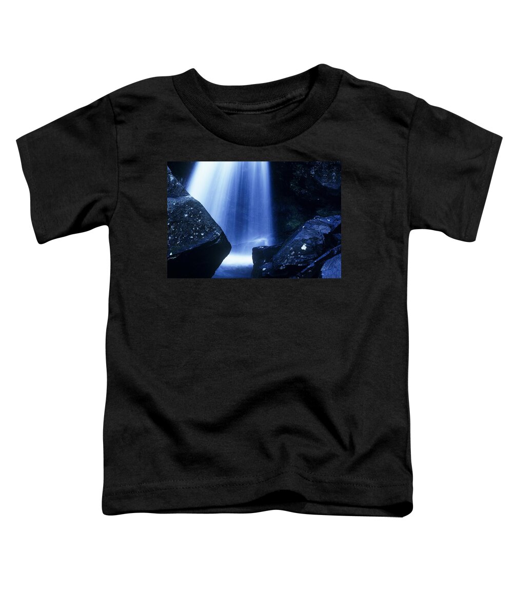 Waterfalls Toddler T-Shirt featuring the photograph Blue Falls by Rodney Lee Williams