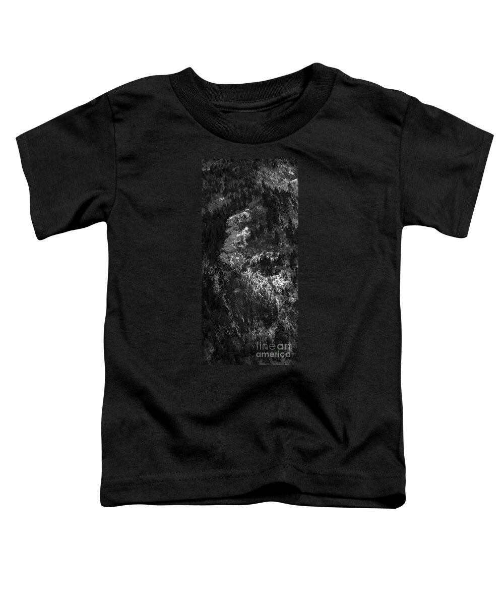 North Carolina Toddler T-Shirt featuring the photograph Blue Ridge Parkway - Devil's Courthouse - Aerial Photo by David Oppenheimer