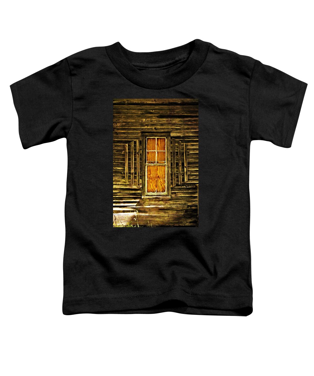 Window Toddler T-Shirt featuring the photograph Boarded Window by Marty Koch