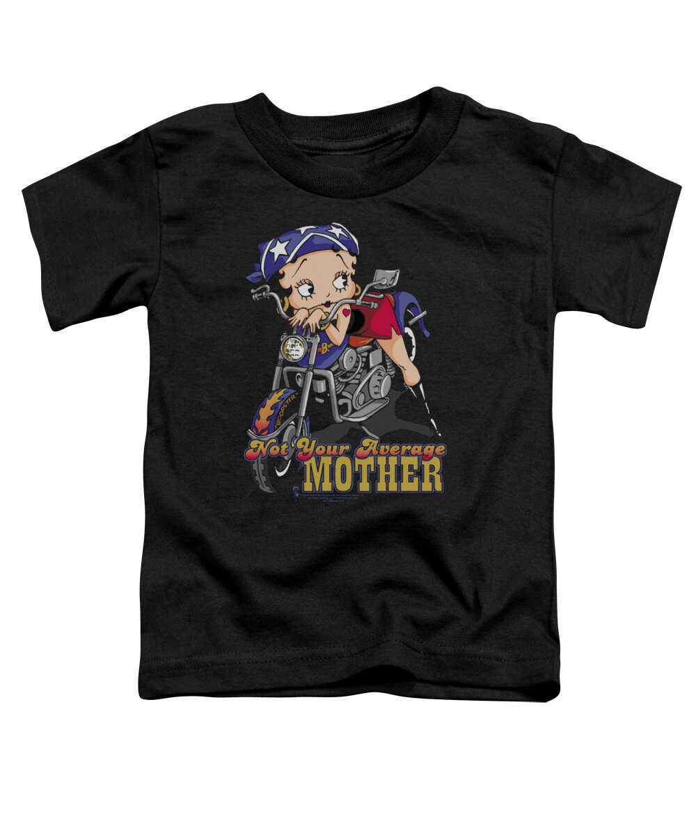 Betty Boop Toddler T-Shirt featuring the digital art Boop - Not Your Average Mother by Brand A