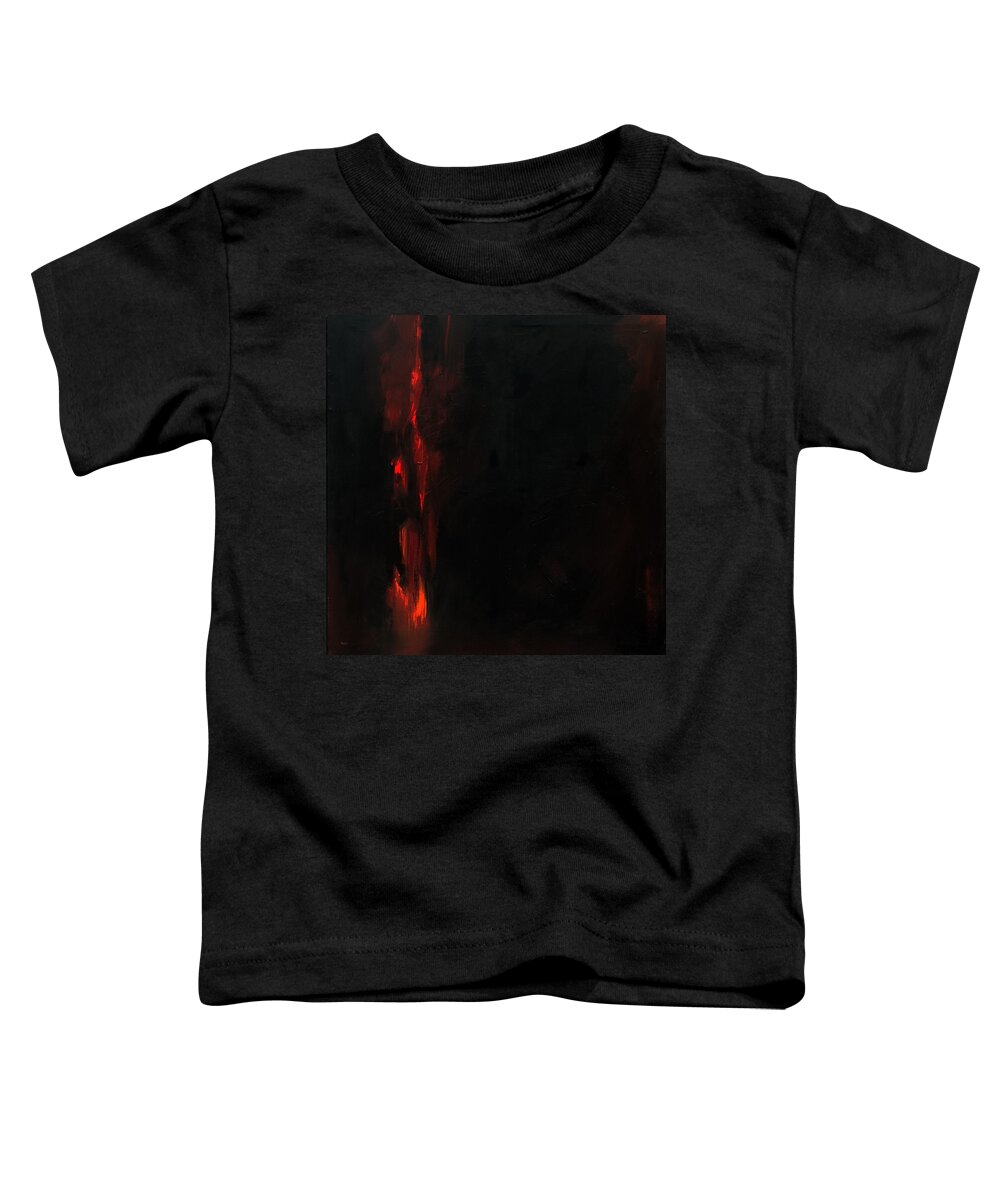 Abstract Toddler T-Shirt featuring the painting Burn by Sean Parnell