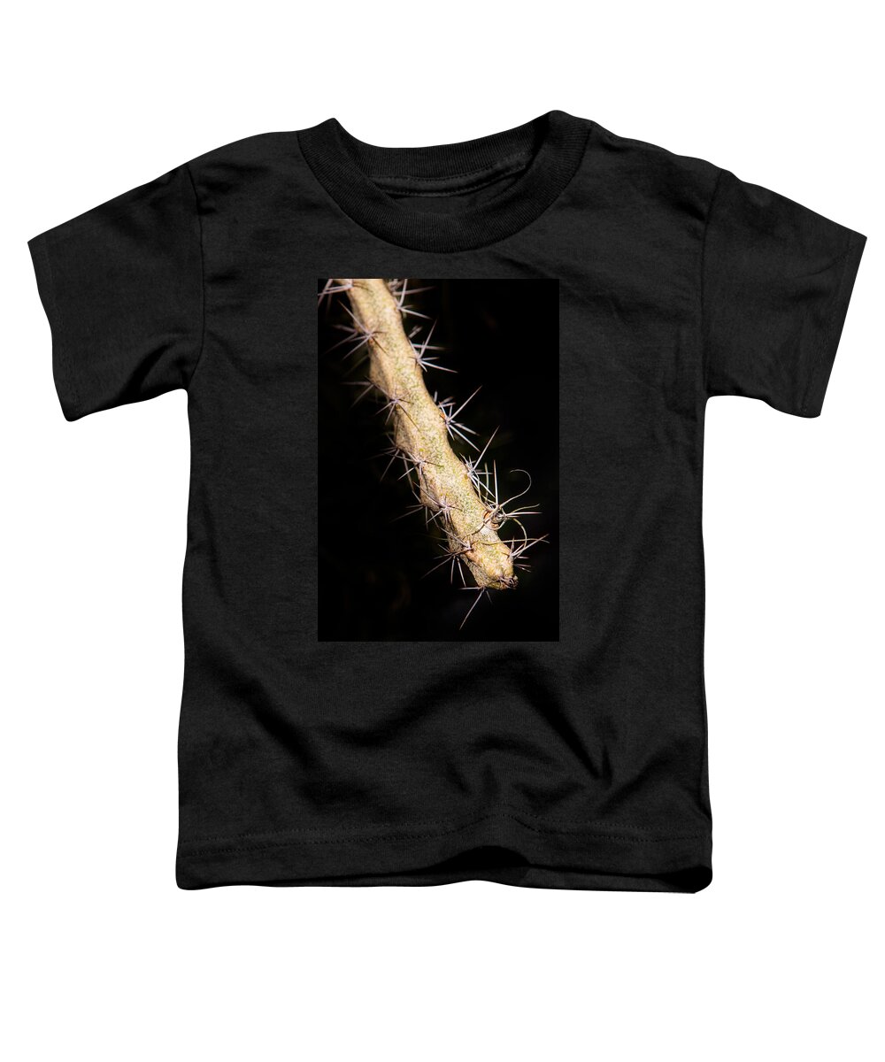 Botanical Toddler T-Shirt featuring the photograph Cactus Branch by John Wadleigh