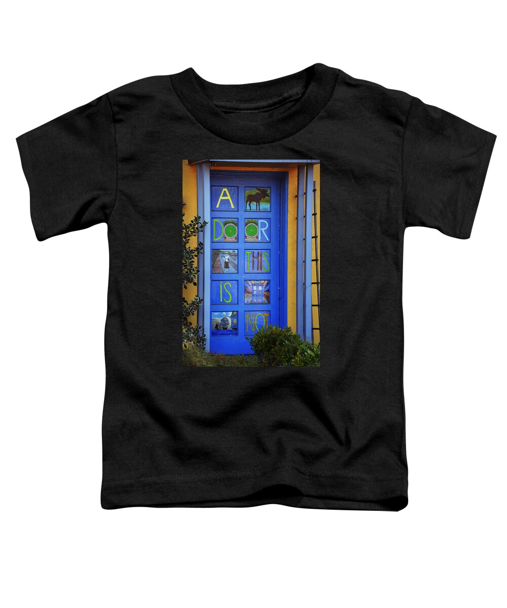 Painted Door Toddler T-Shirt featuring the photograph California Door Collection 3 by Xueling Zou
