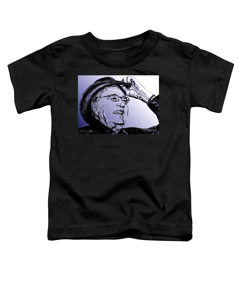 Mccombie Toddler T-Shirt featuring the digital art Carroll Shelby in 2006 by J McCombie