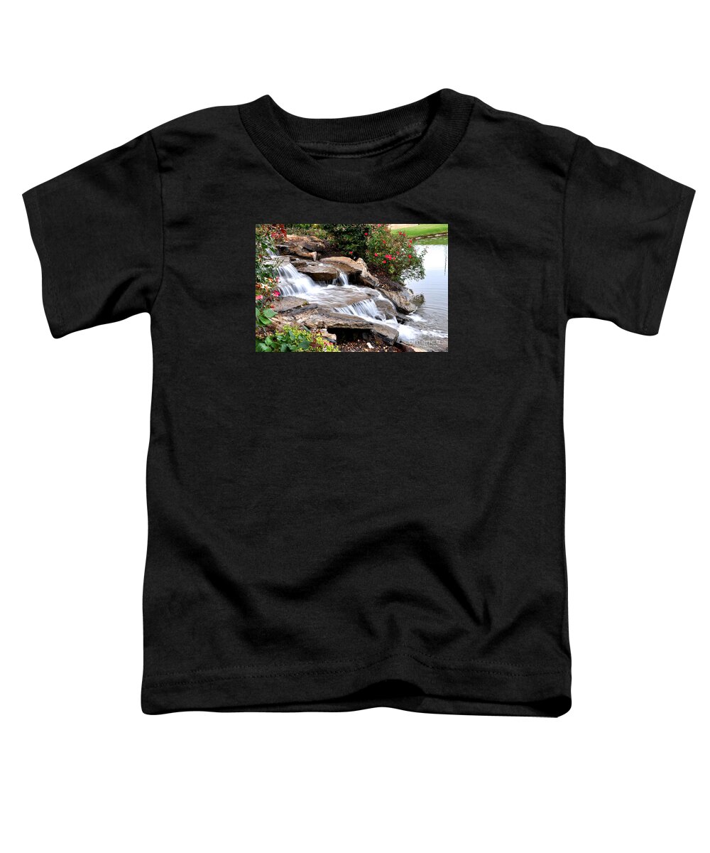 Nature Toddler T-Shirt featuring the photograph Cascading Water by Nava Thompson