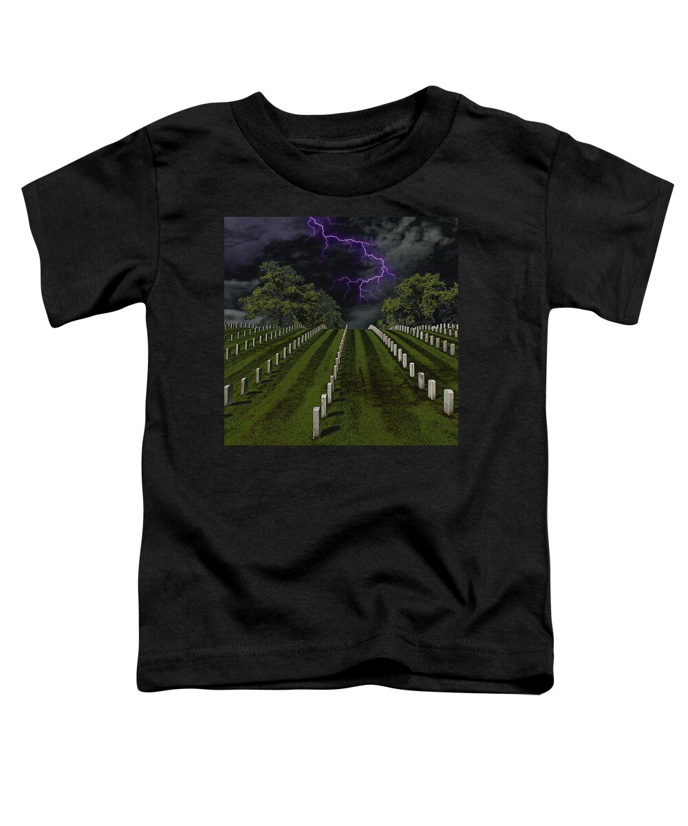 Spooky Toddler T-Shirt featuring the photograph Cemetery Spook by Bill and Linda Tiepelman