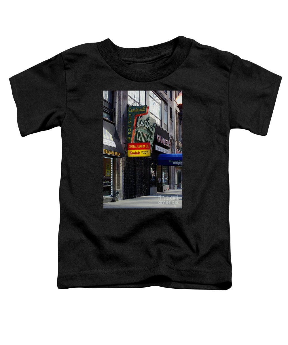 Frank-j-casella Toddler T-Shirt featuring the photograph Central Camera Chicago by Frank J Casella