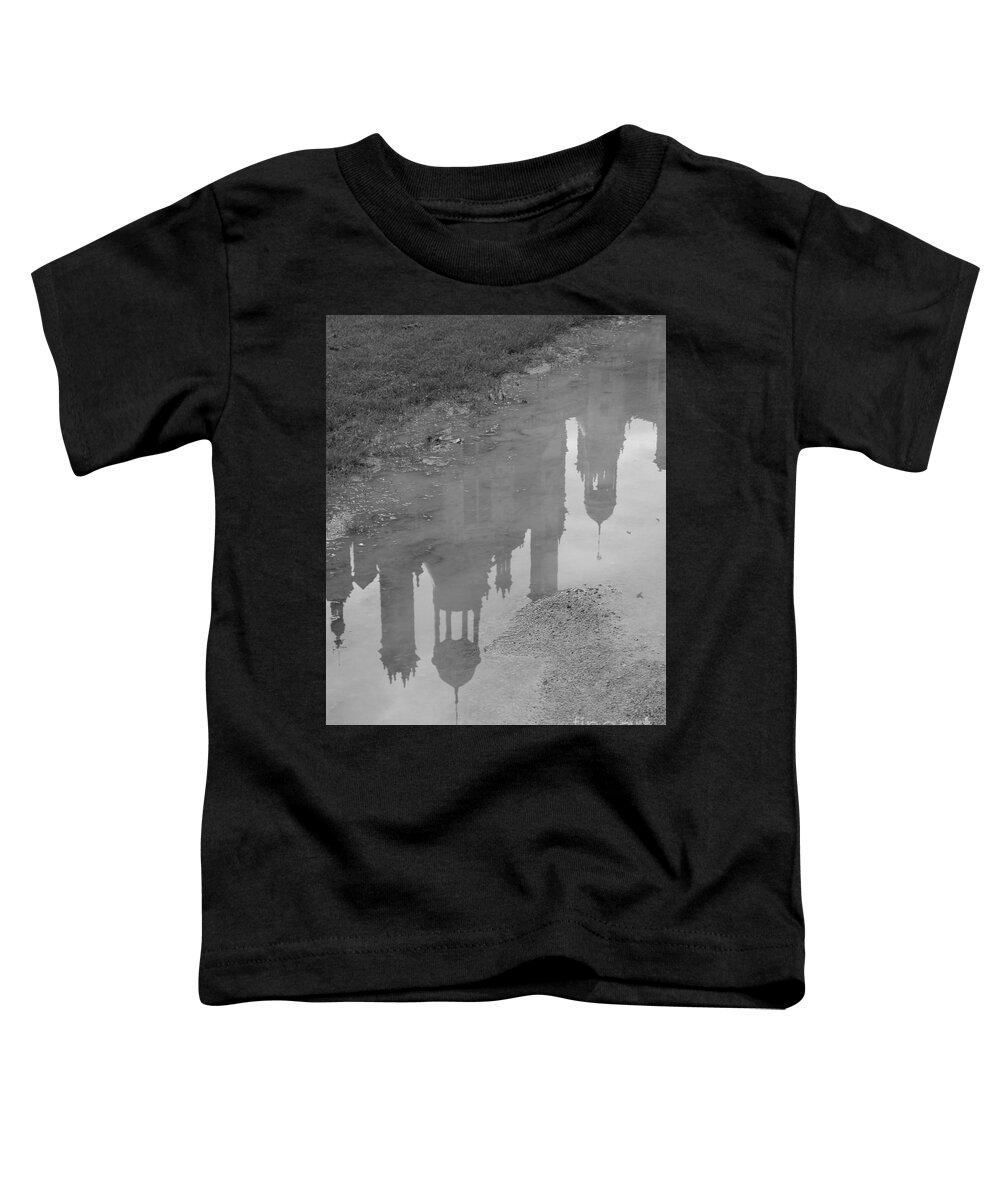 Chateau Chambord Toddler T-Shirt featuring the photograph Chateau Chambord Reflection by HEVi FineArt