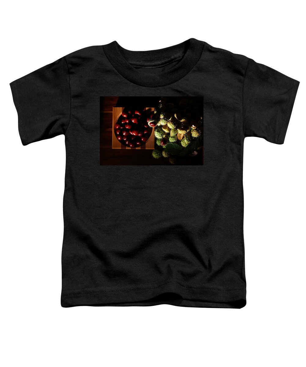 Chestnuts Toddler T-Shirt featuring the photograph Chestnuts by David Andersen