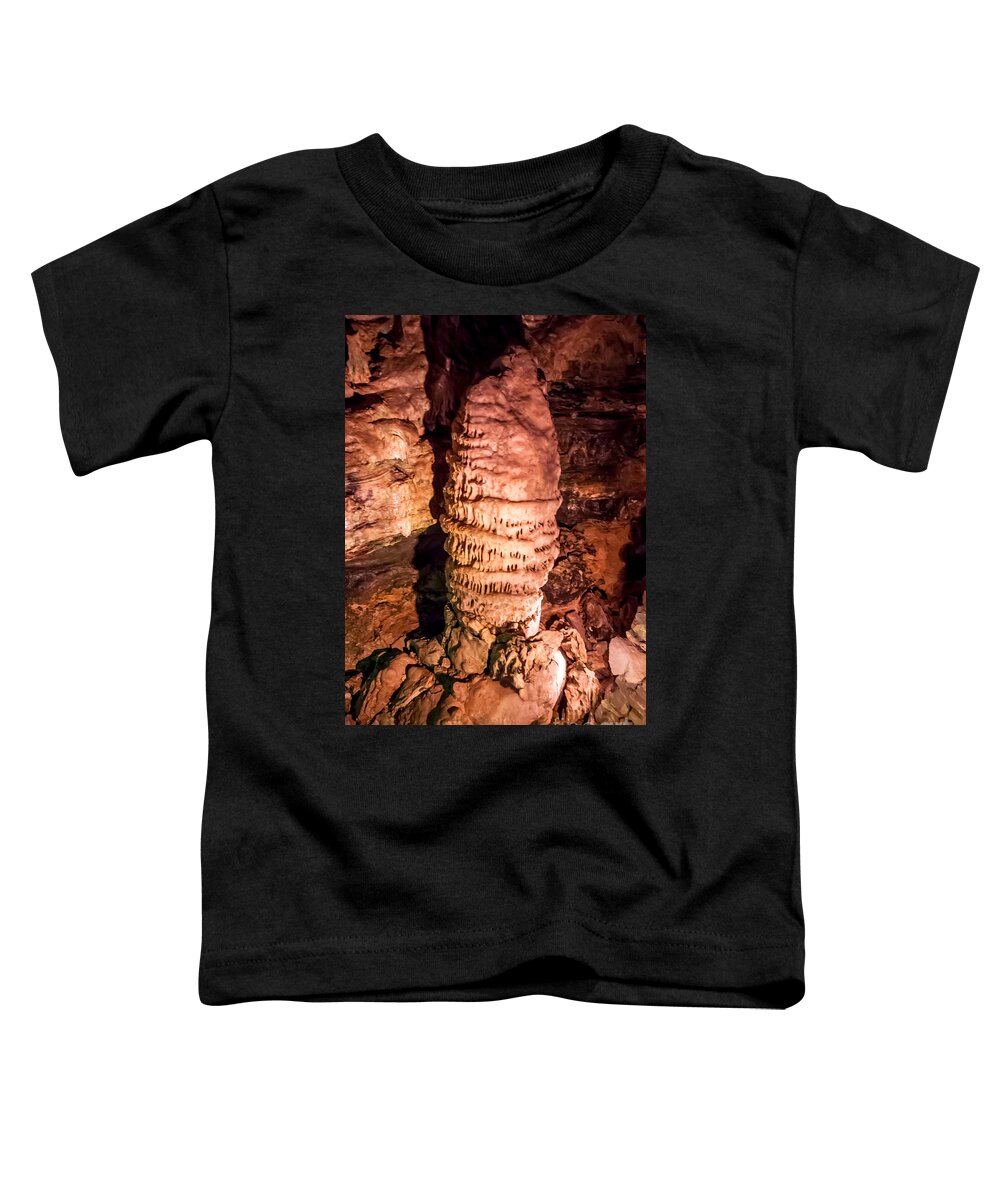 Howe Caverns Toddler T-Shirt featuring the photograph Chinese Pagota Column by Anthony Sacco