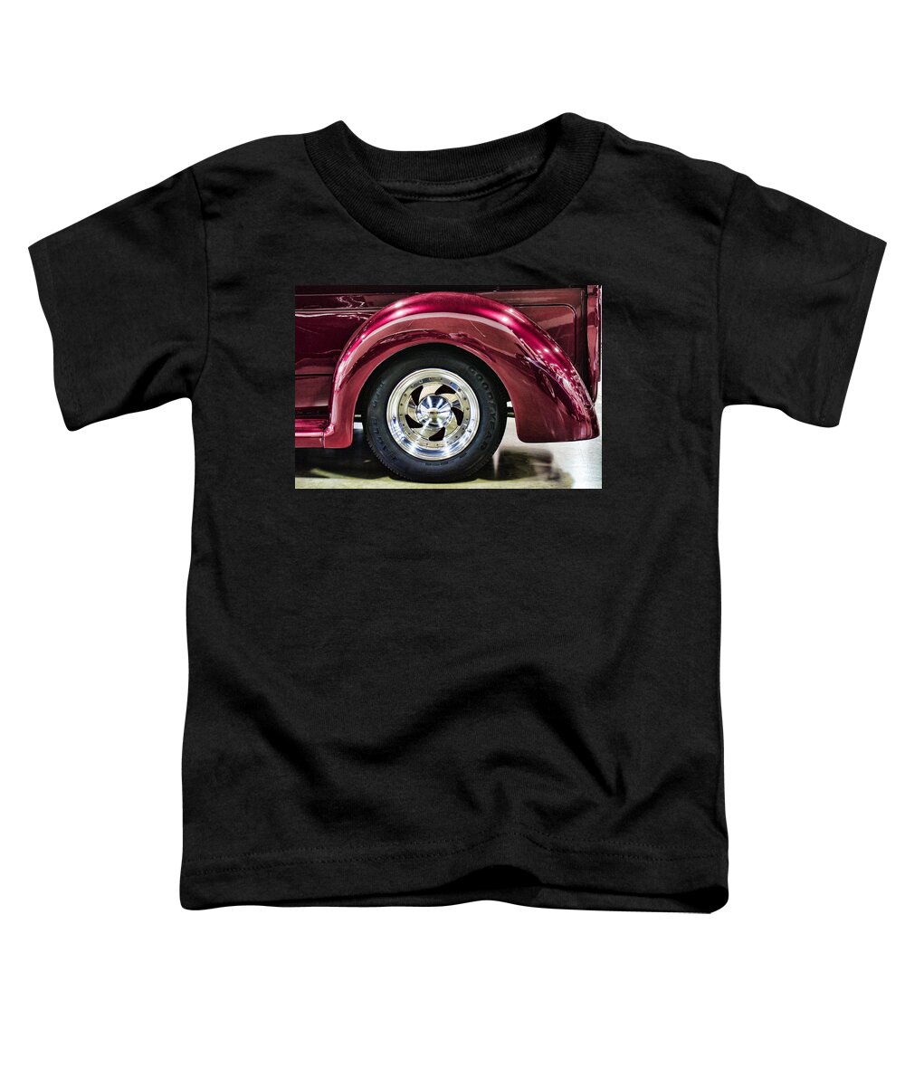 Wheel Toddler T-Shirt featuring the photograph Chrome Wheel by Ron Roberts