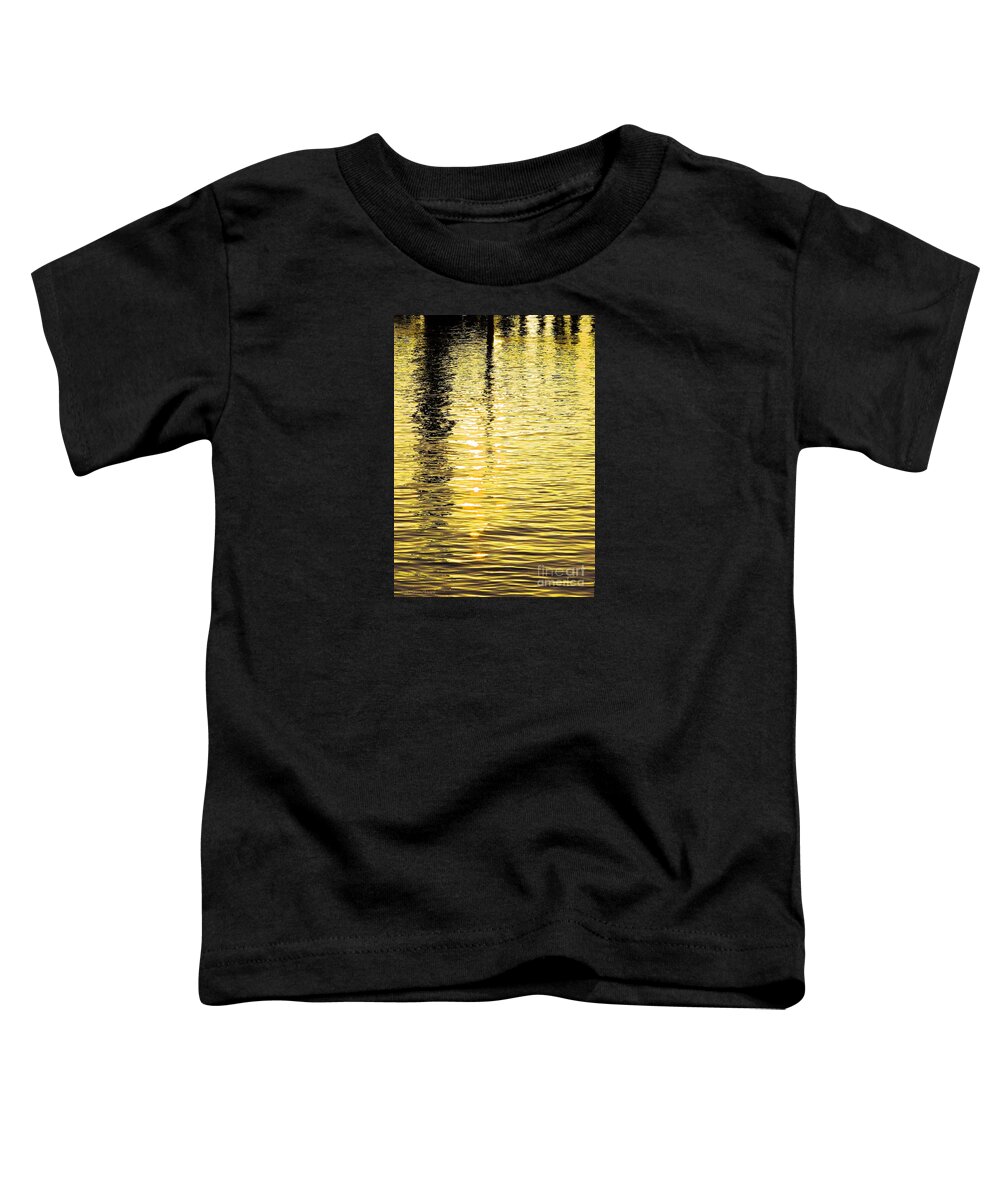 Abstract Toddler T-Shirt featuring the photograph Citrine Ripples by Chris Anderson