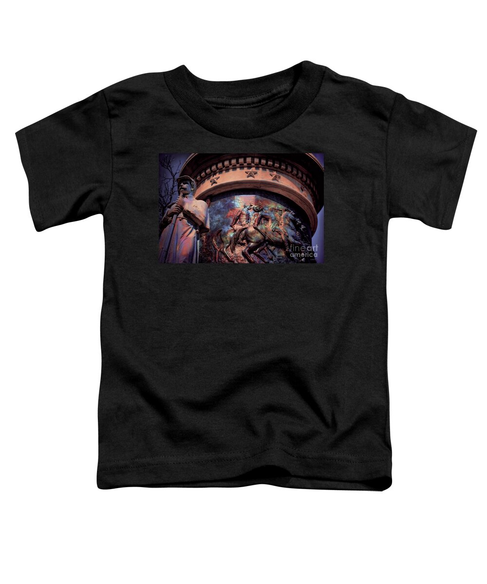 Confederate Toddler T-Shirt featuring the photograph Clarity of War II by Lesa Fine