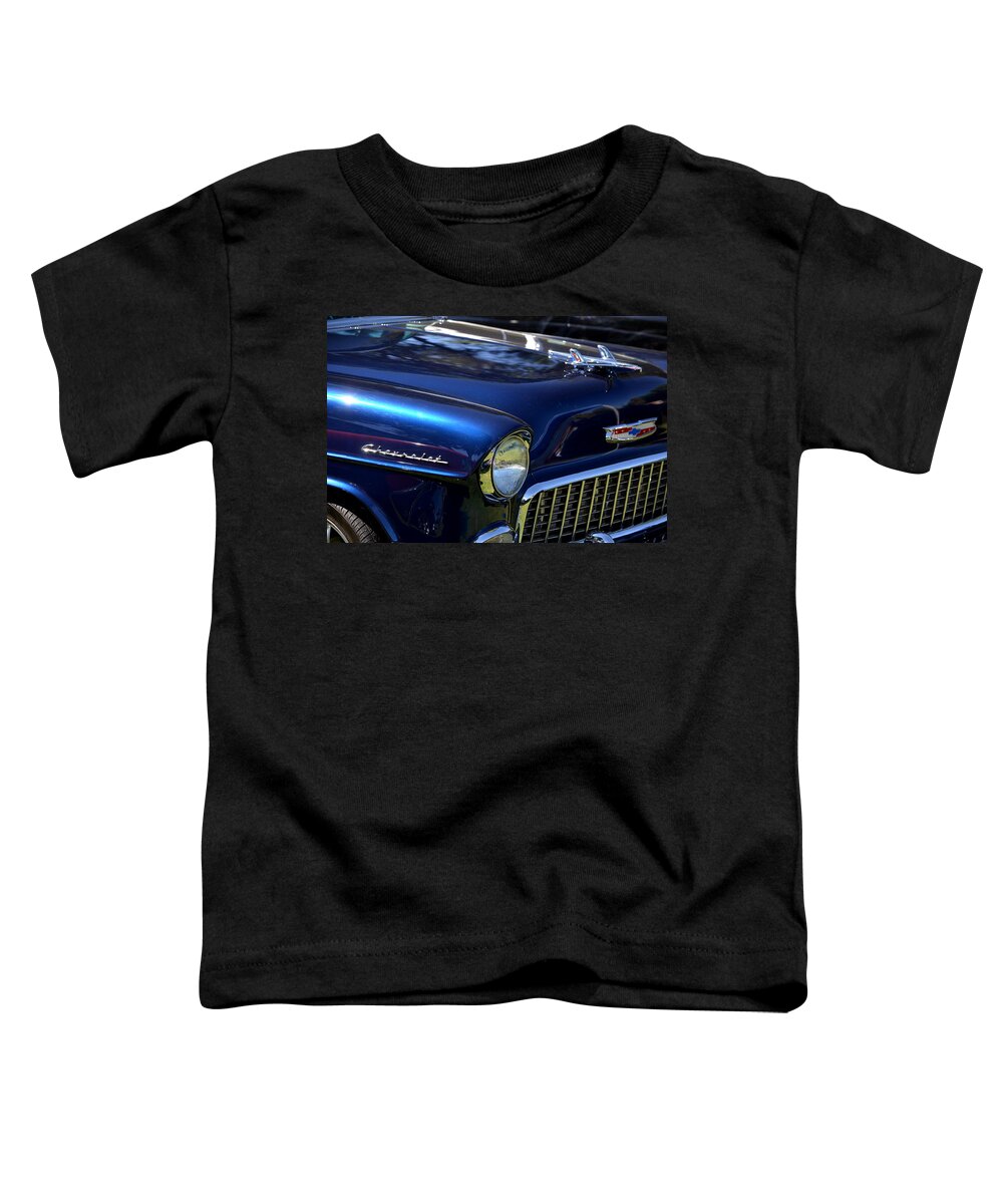 Chevy Toddler T-Shirt featuring the photograph Classic Blue Chevy by Dean Ferreira