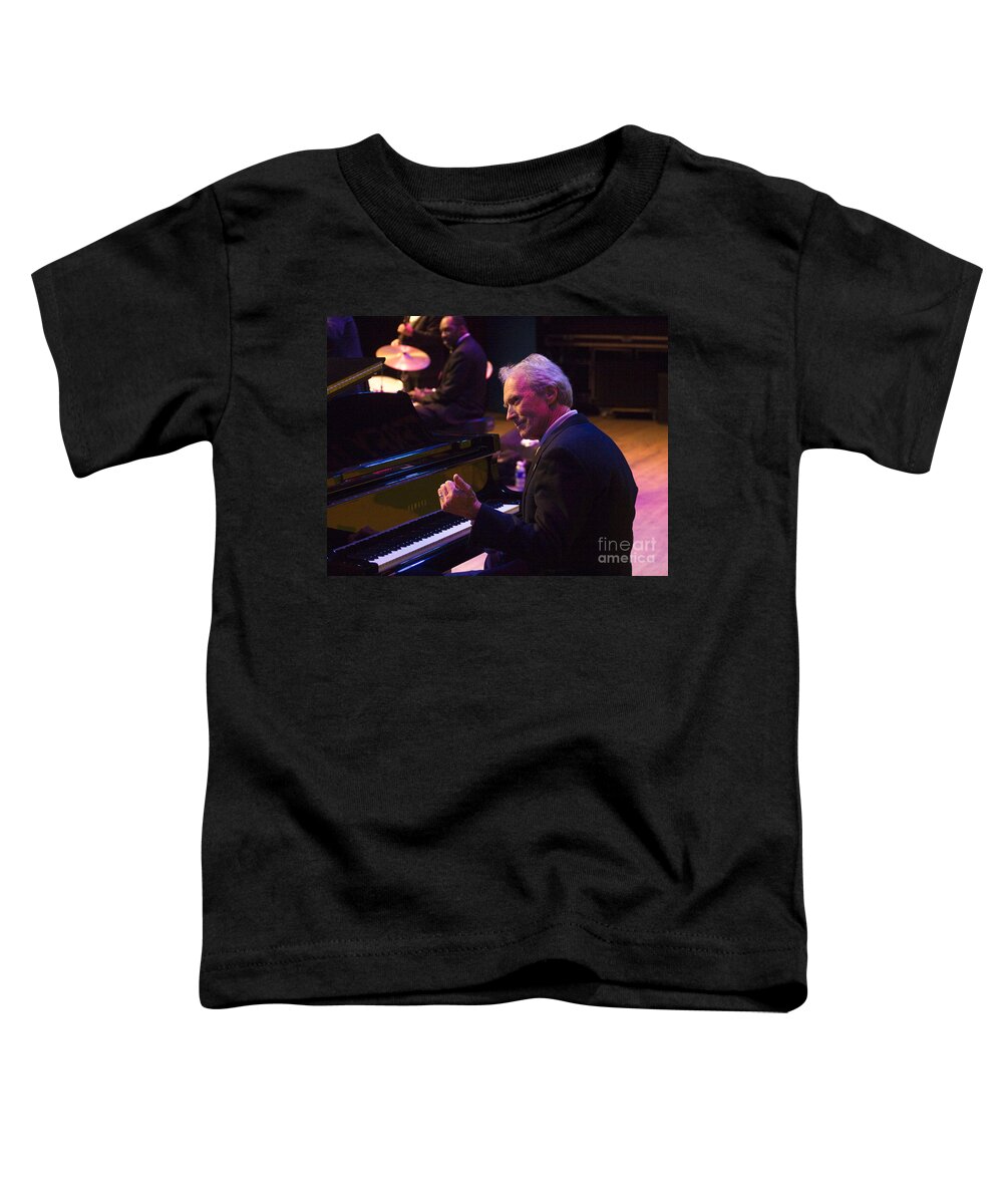 Craig Lovell Toddler T-Shirt featuring the photograph Clint Eastwood on Piano in Monterey by Craig Lovell
