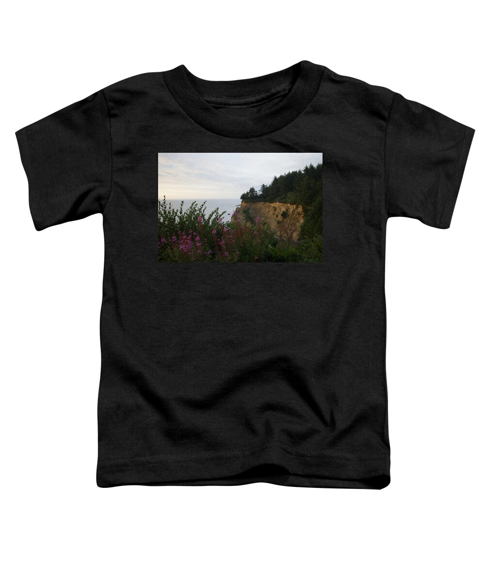 Cliffs Toddler T-Shirt featuring the photograph Coastal Cliffs by Beth Collins