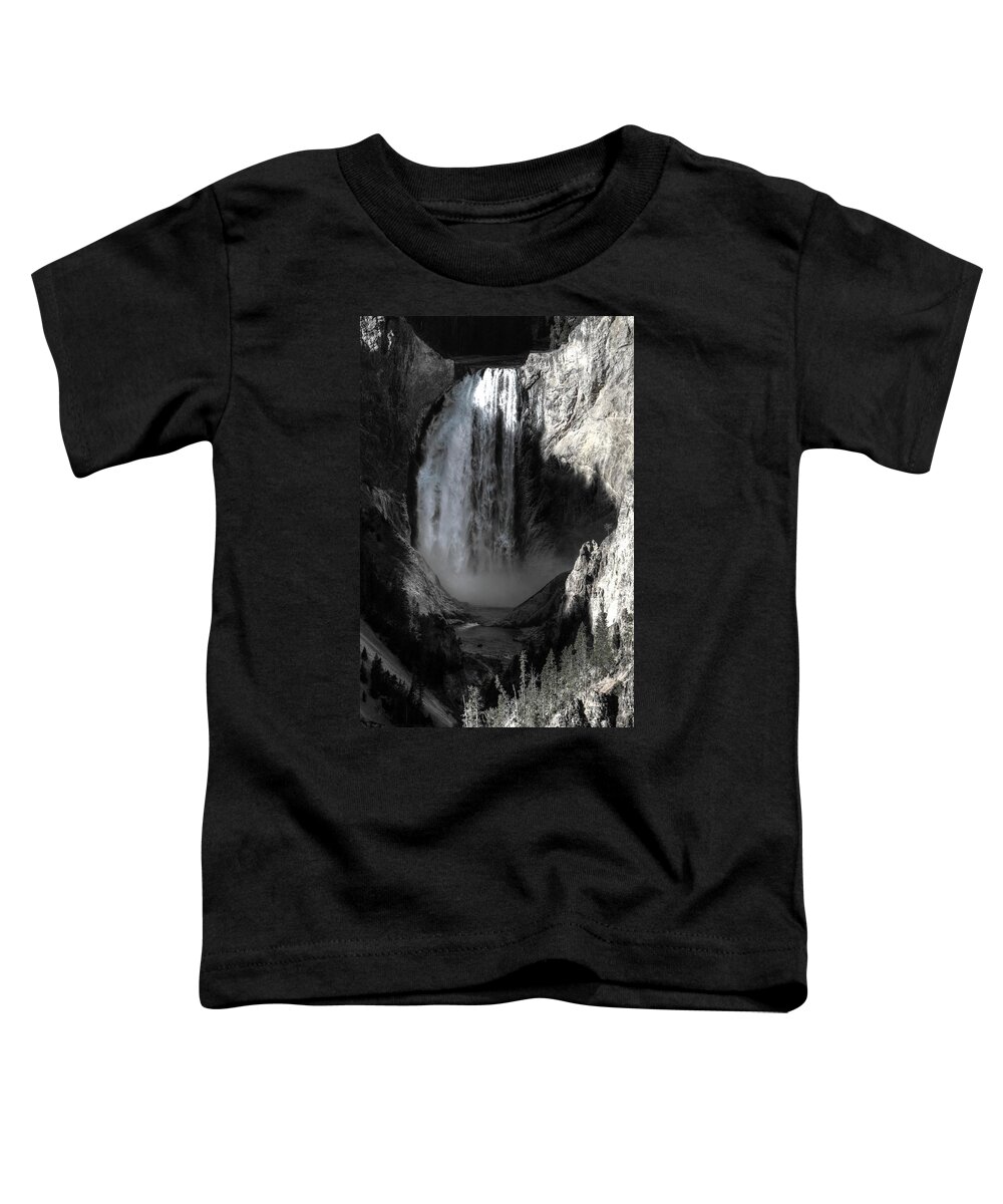 Cascade Toddler T-Shirt featuring the photograph Cold Cascade by David Andersen