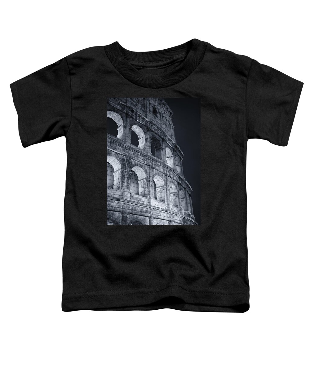 Rome Toddler T-Shirt featuring the photograph Colosseum Before Dawn by Joan Carroll