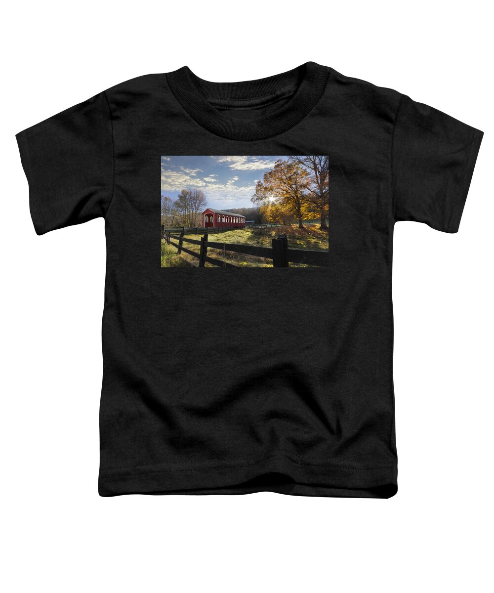 Andrews Toddler T-Shirt featuring the photograph Colors Of Autumn by Debra and Dave Vanderlaan