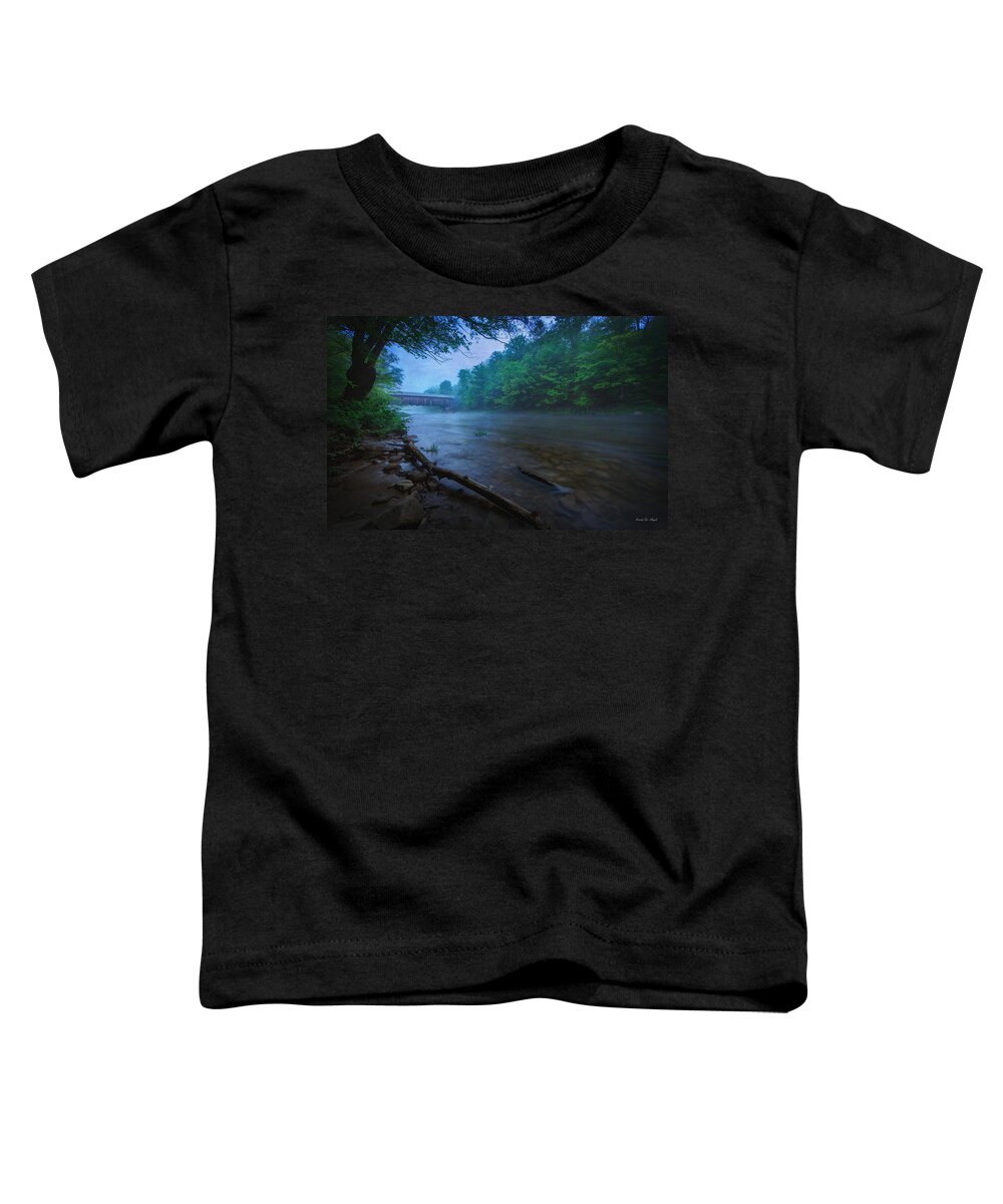 Wooden Toddler T-Shirt featuring the photograph Covered Bridge by Everet Regal