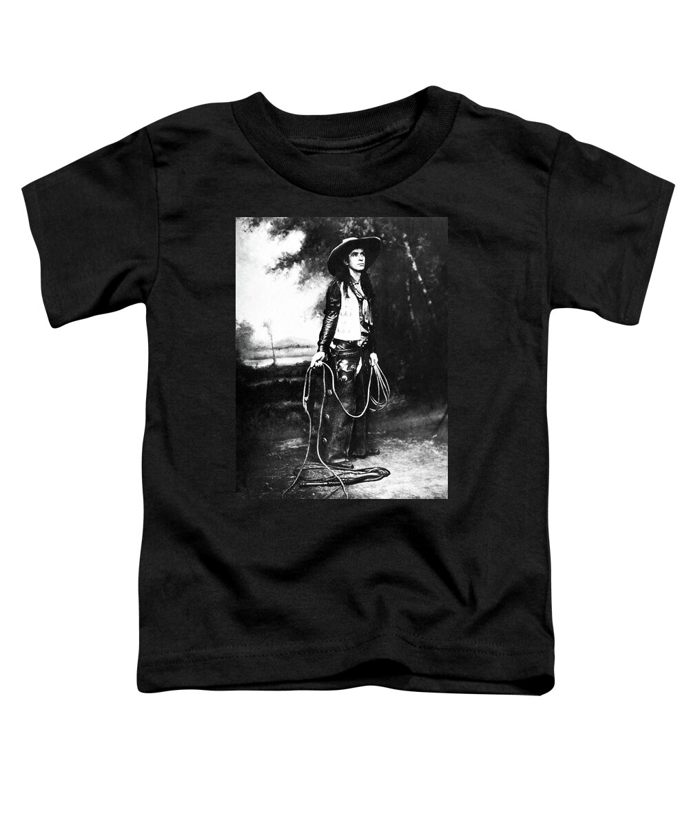 1880 Toddler T-Shirt featuring the photograph Cowboy, C1880 by Granger