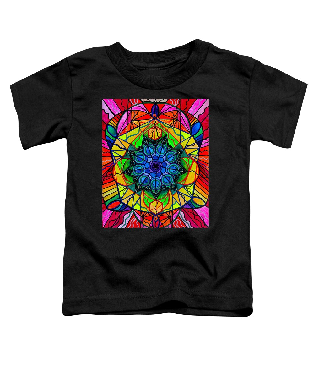 Vibration Toddler T-Shirt featuring the painting Creativity by Teal Eye Print Store