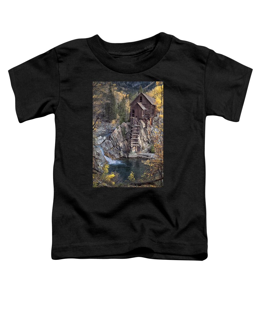 Colorado Toddler T-Shirt featuring the photograph Crystal Mill 2 by Robert Fawcett