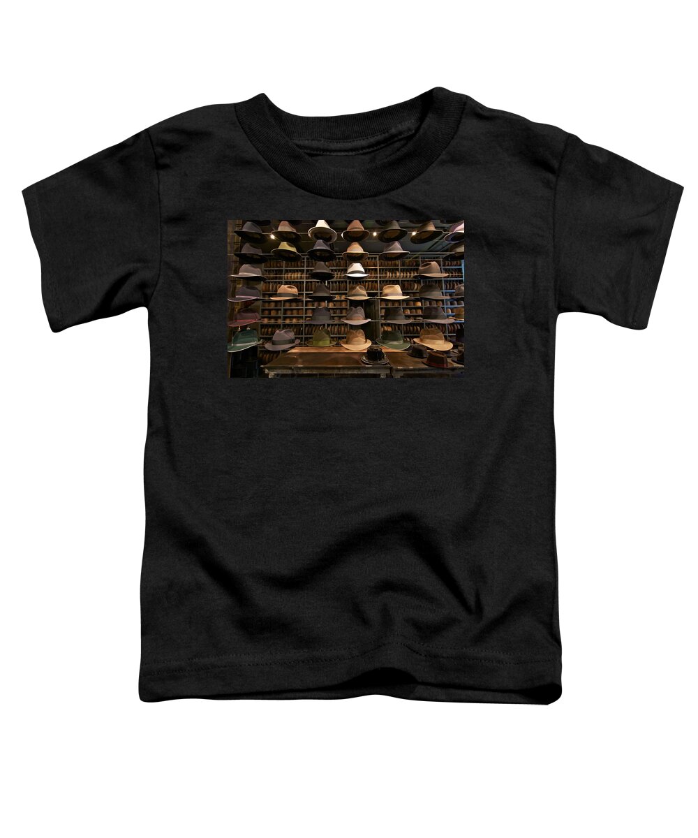 Optimo Toddler T-Shirt featuring the photograph Custom Hats by John Babis