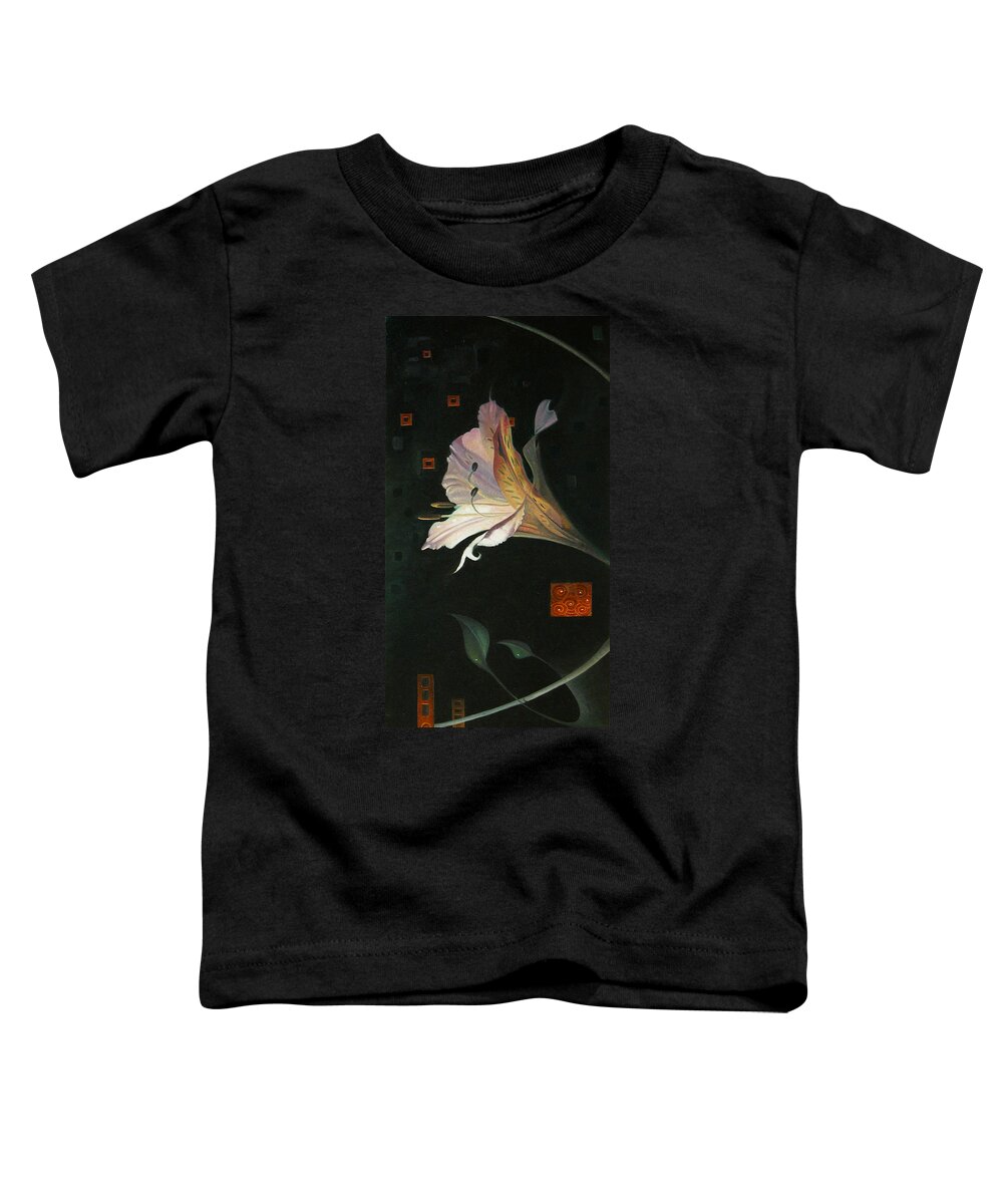 Lily Toddler T-Shirt featuring the painting Dave's Promotion by T S Carson