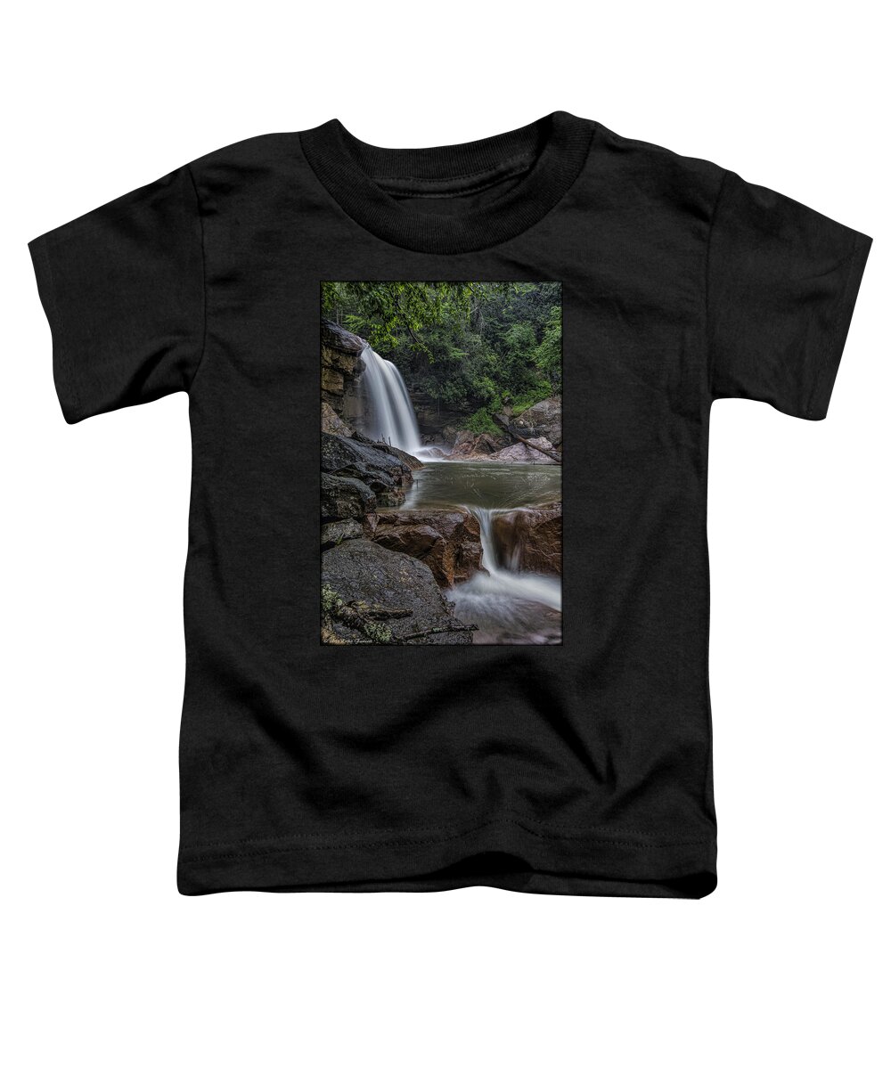 Waterfall Toddler T-Shirt featuring the photograph Davis Falls by Erika Fawcett