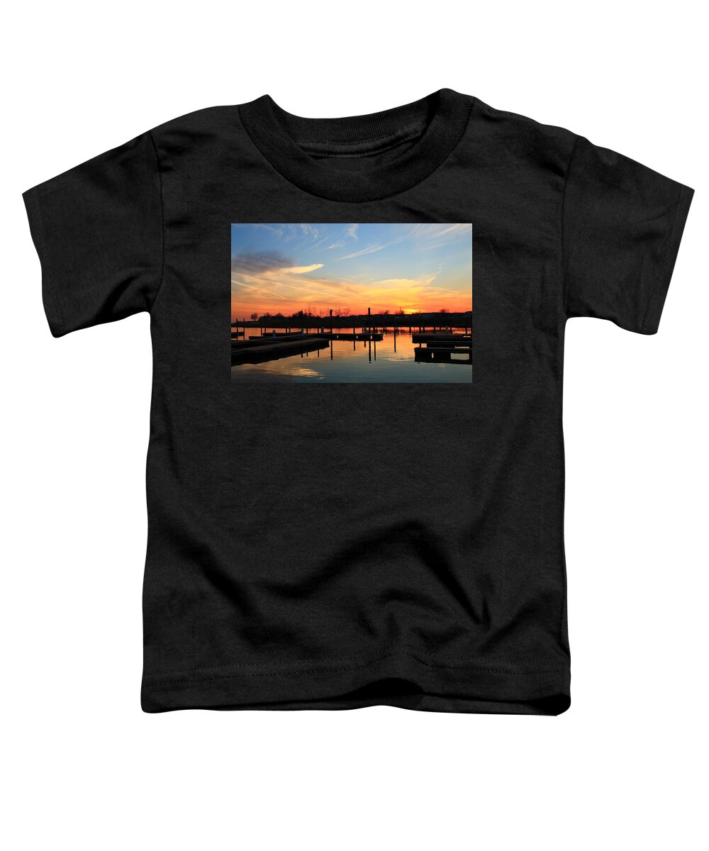 Guilford Toddler T-Shirt featuring the photograph December Sunset by Catie Canetti