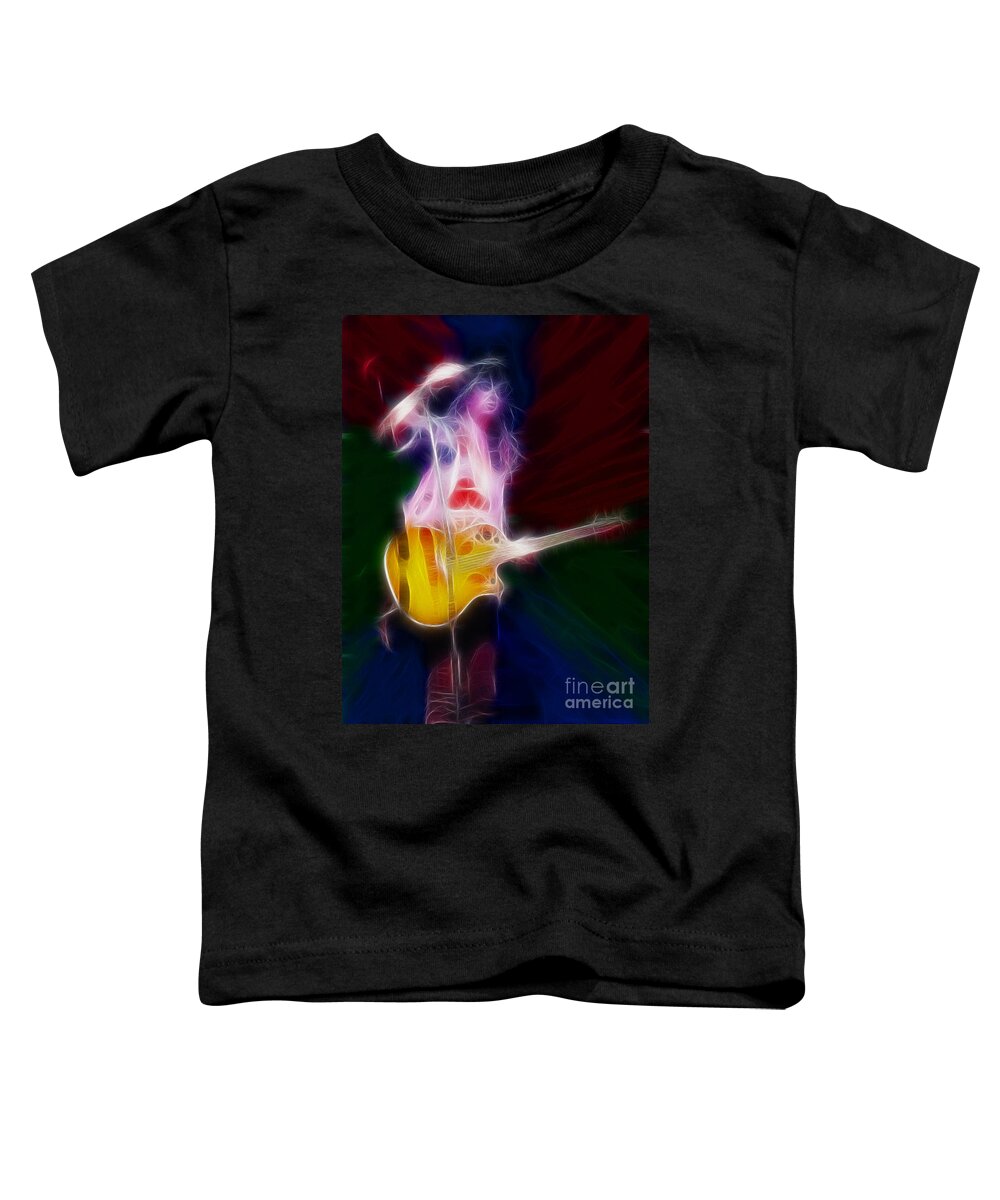 Def Leppard Toddler T-Shirt featuring the photograph Deff Leppard-Adrenalize-Joe-GF25-Fractal by Gary Gingrich Galleries